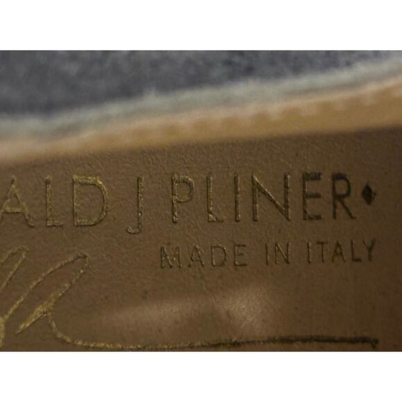Donald J Pliner Italy Gray Suede Cap Toe Oxfords Orange Sole Men’s 9.5 main image 6